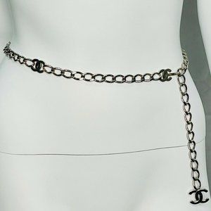 CHANEL Vintage 1997 Spring Collection Silver Belt